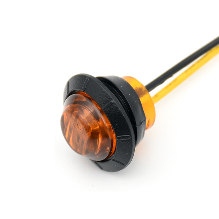 Мини круглые красные LED боковые габаритные огни